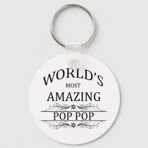 World's Most Amazing Pop Pop Key Ring