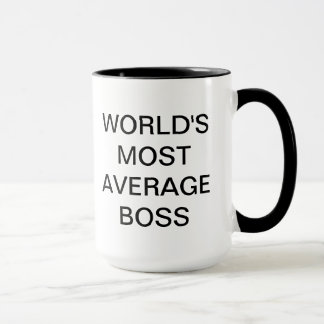 World's Most Average Boss Mug