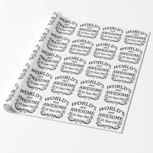 World's Most Awesome 35 Year Old Wrapping Paper