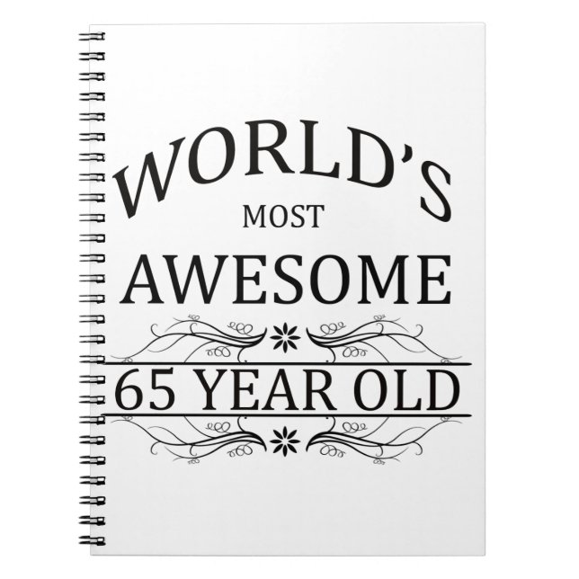 World's Most Awesome 65 Year Old Notebook (Front)