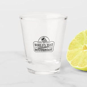 World's Most Awesome Accountant Shot Glass