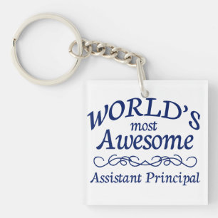 World's Most Awesome Assistant Principal Key Ring