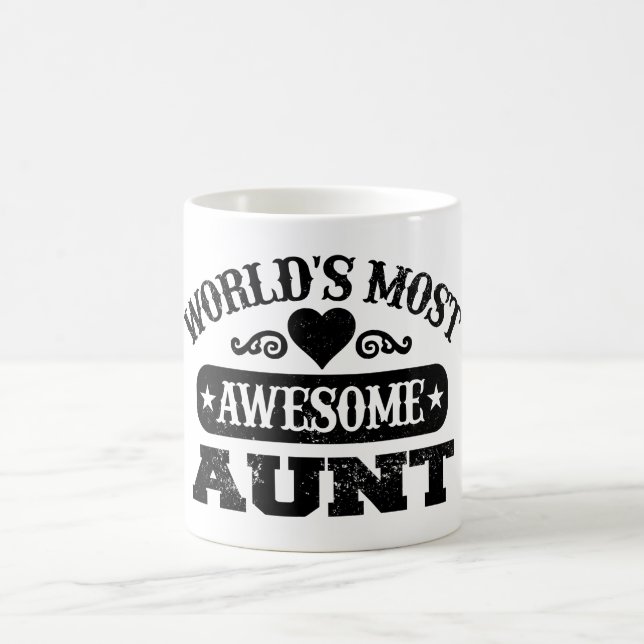 Worlds most awesome aunt coffee mug (Center)
