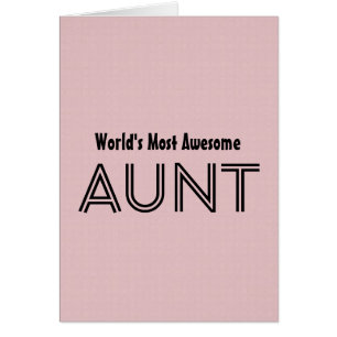 World's Most Awesome AUNT Custom Pink Gift Item 01