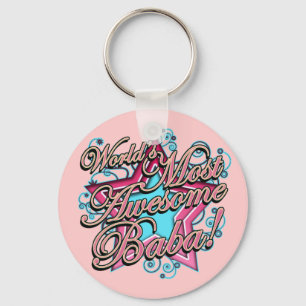 Worlds Most Awesome Baba Key Ring