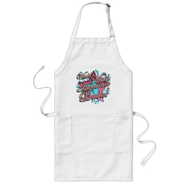 Worlds Most Awesome Baba Long Apron (Front)