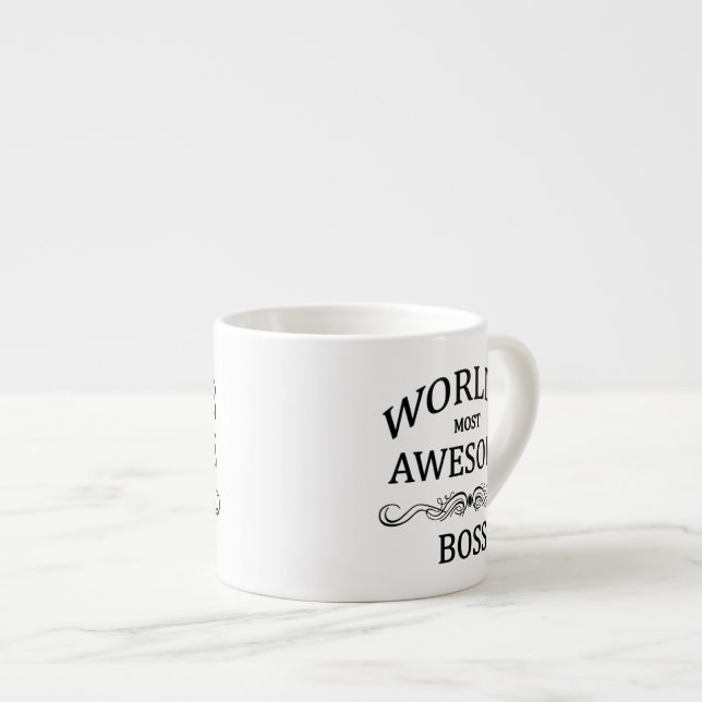 World's Most Awesome Boss Espresso Cup (Front Right)