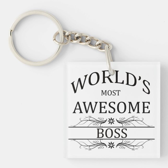 World's Most Awesome Boss Key Ring (Front)