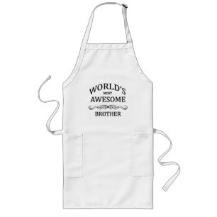 World's Most Awesome Brother Long Apron