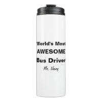 World's Most Awesome Bus Driver Personalised