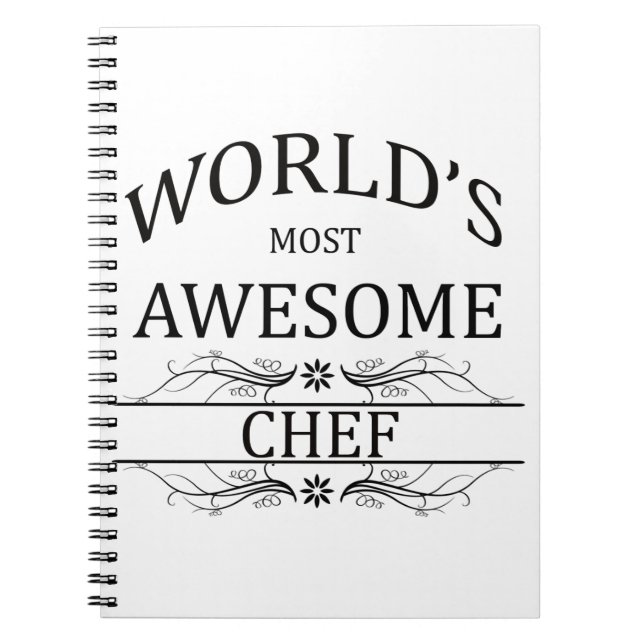 World's Most Awesome Chef Notebook (Front)