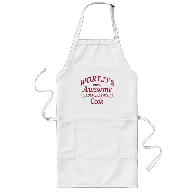 World's Most Awesome Cook Long Apron (Front)