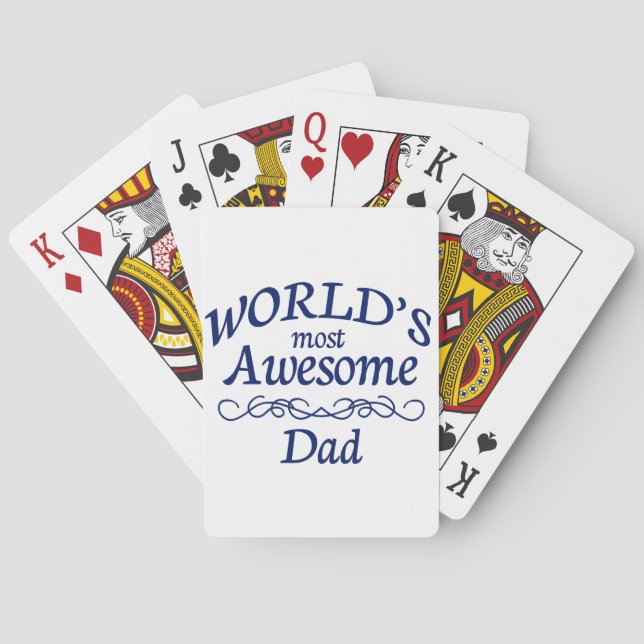 World's Most Awesome Dad Playing Cards (Back)