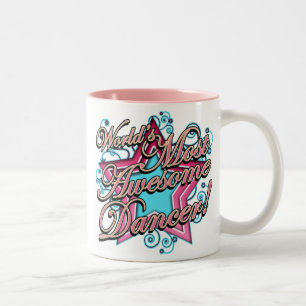 Worlds Most Awesome Dancer Two-Tone Coffee Mug