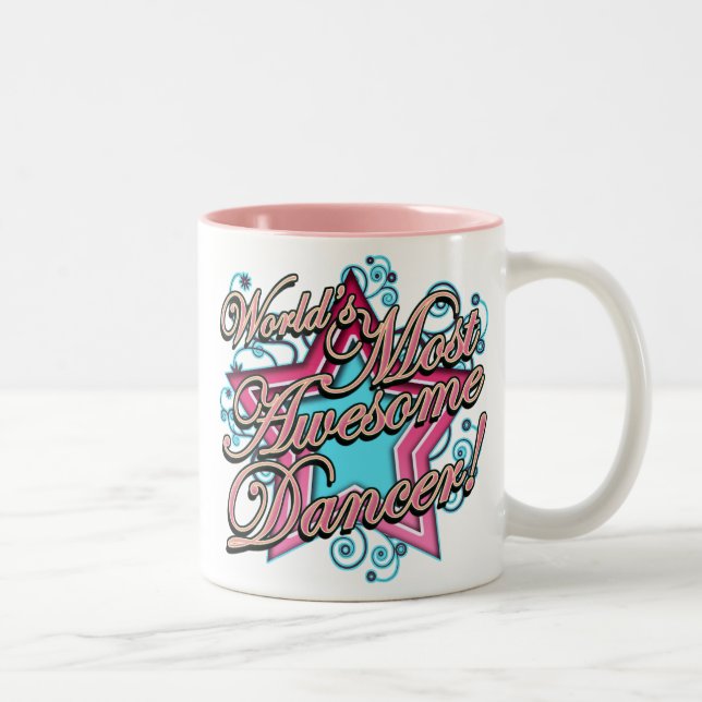 Worlds Most Awesome Dancer Two-Tone Coffee Mug (Right)