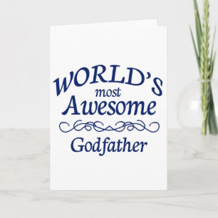 World's Most Awesome Godfather Card
