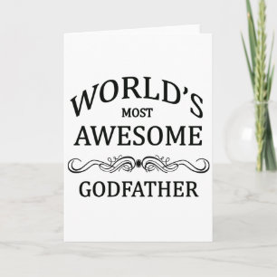 World's Most Awesome Godfather Card
