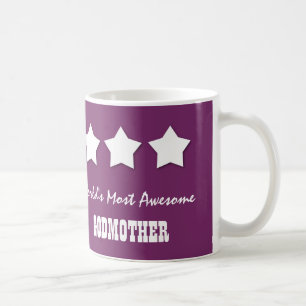 World's Most Awesome GODMOTHER Custom Name E05Z Coffee Mug
