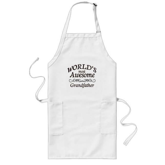 World's Most Awesome Grandfather Long Apron (Front)