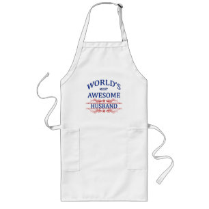 World's Most Awesome Husband Long Apron