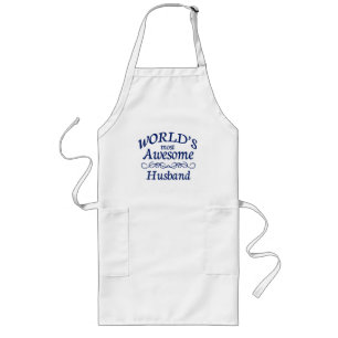 World's Most Awesome Husband Long Apron