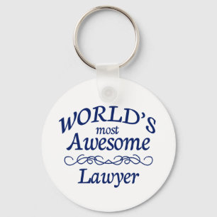World's Most Awesome Lawyer Key Ring