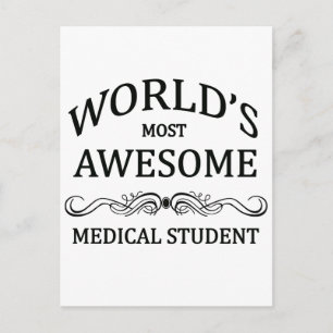 World's Most Awesome Medical Student Postcard