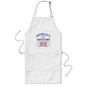 World's Most Awesome Niece Long Apron