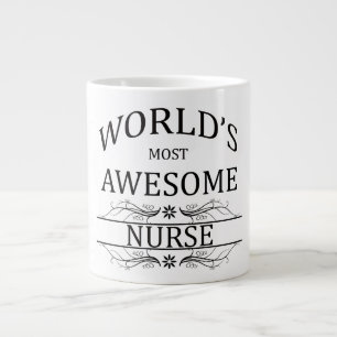 World's Most Awesome Nurse Large Coffee Mug
