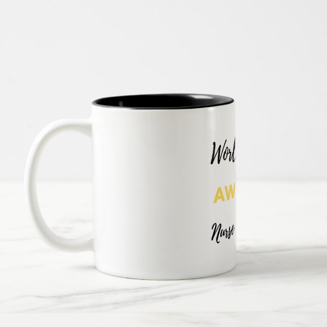 World's Most Awesome Nurse Practitioner 2 Two-Tone Coffee Mug (Left)