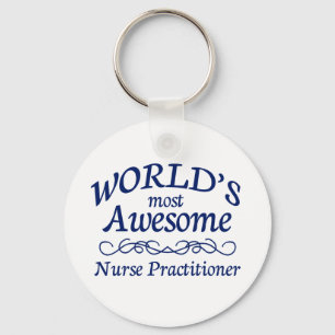 World's Most Awesome Nurse Practitioner Key Ring