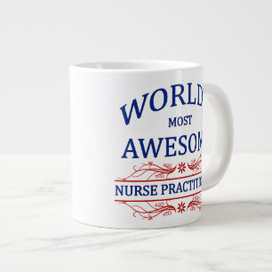 World's Most Awesome Nurse Practitioner Large Coffee Mug