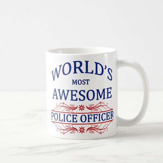 World's Most Awesome Police Officer Coffee Mug (Right)