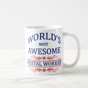 World's Most Awesome Postal Worker Coffee Mug