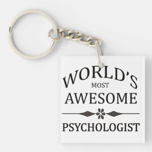 World's Most Awesome Psychologist Key Ring