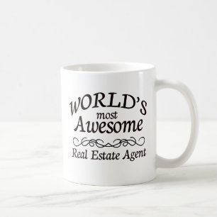 World's Most Awesome Real Estate Agent Coffee Mug