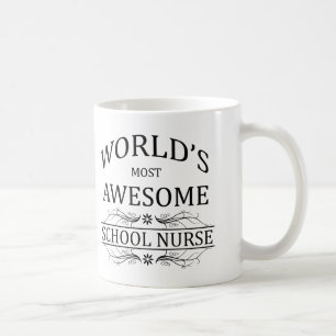 World's Most Awesome School Nurse Coffee Mug