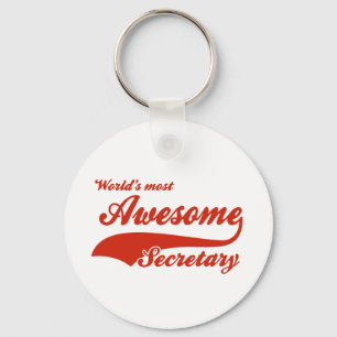 World's Most Awesome secretary Key Ring