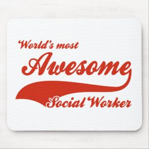 World's Most Awesome social worker Mouse Pad