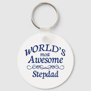 World's Most Awesome Stepdad Key Ring