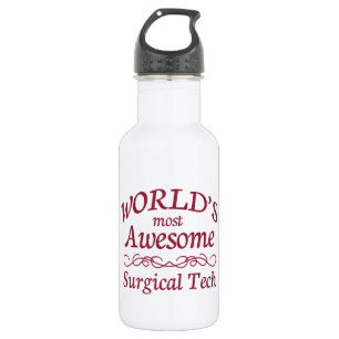 World's Most Awesome Surgical Tech 532 Ml Water Bottle