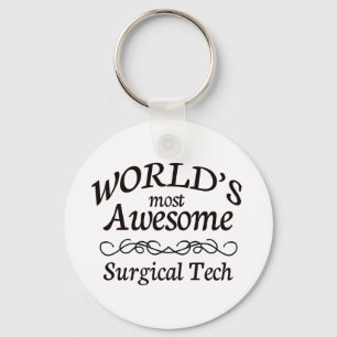 World's Most Awesome Surgical Tech Key Ring