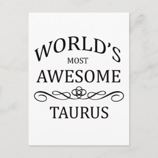 World's Most Awesome Taurus Postcard