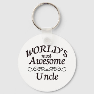 World's Most Awesome Uncle Key Ring