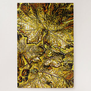 WORLD'S MOST DIFFICULT GOLDEN GRAPE LEAVES JIGSAW PUZZLE