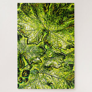 WORLD'S MOST DIFFICULT GREEN GRAPE LEAVES JIGSAW PUZZLE