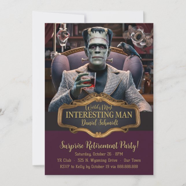 Worlds Most Interesting Man, Surprise Retirement Invitation (Front)