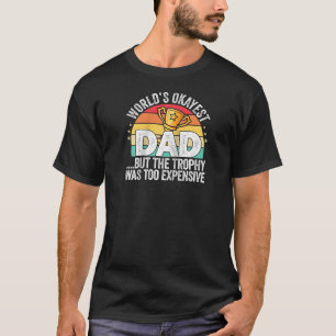 Worlds Most Okayest Dad Jokes Vintage Funny Father T-Shirt