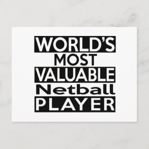 World's Most Valuable Netball Player Postcard