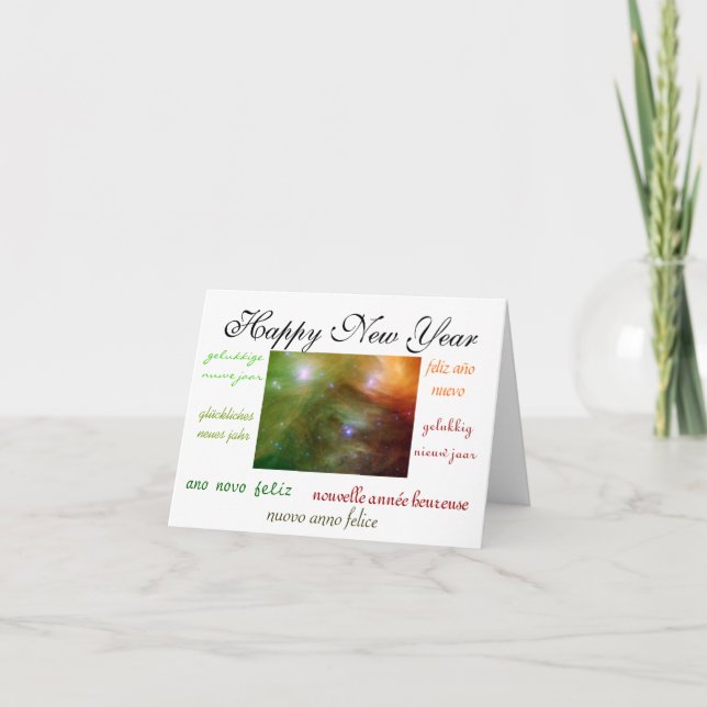 World's New Year Holiday Card (Front)